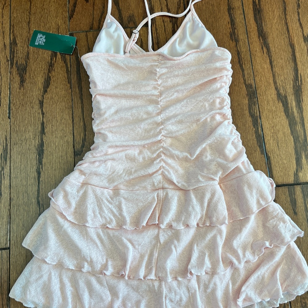 NWT - Pink Ruffle Mini Dress - Picture 2 of 6